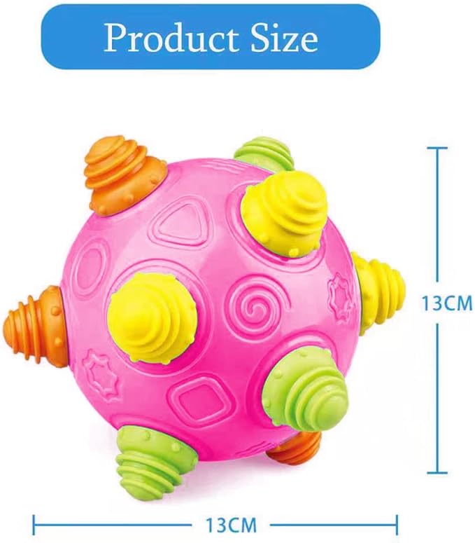 Toddler's Music Dancing Shake Ball - Move, Crawl, Bounce, Sensory Learning for Kids and Babies, Fun Gift for Both Boys and Girls