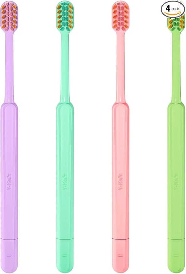 Y-Kelin 2IN1 Orthodontic Braces Toothbrush with interdental Brush