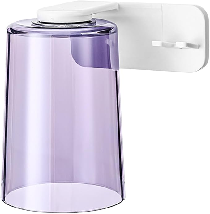 Toothbrush Cup Organizer - Adhesive Rinse Cup Set, Wall Mounted Brush Dispenser, Bathroom Accessory with Space Saving Design, Tooth Care Holder for Home Apartment Dorm Office Hotel RV Travel