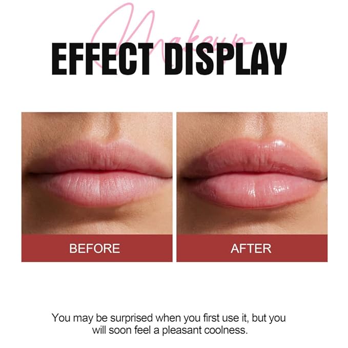 Plumping Lip Oil With Chili Extract - Fuller Lips Instantly! Ultra-Hydrating & Nourishing, Glossy Finish Lip Glow Oil, Lip Plumping Booster Plump, Smooth, and Define Your Lips Naturally (06 Coral )