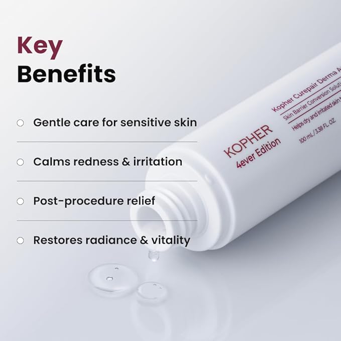 Kopher Curepair Derma Ampoule Mist [4ever Edition] with 10GF Skin Renewal & Brightening Ampoule for Sensitive Skin - Reduces Wrinkles, Improves Skin Tone, Korean Skincare (3.38 fl.oz.)