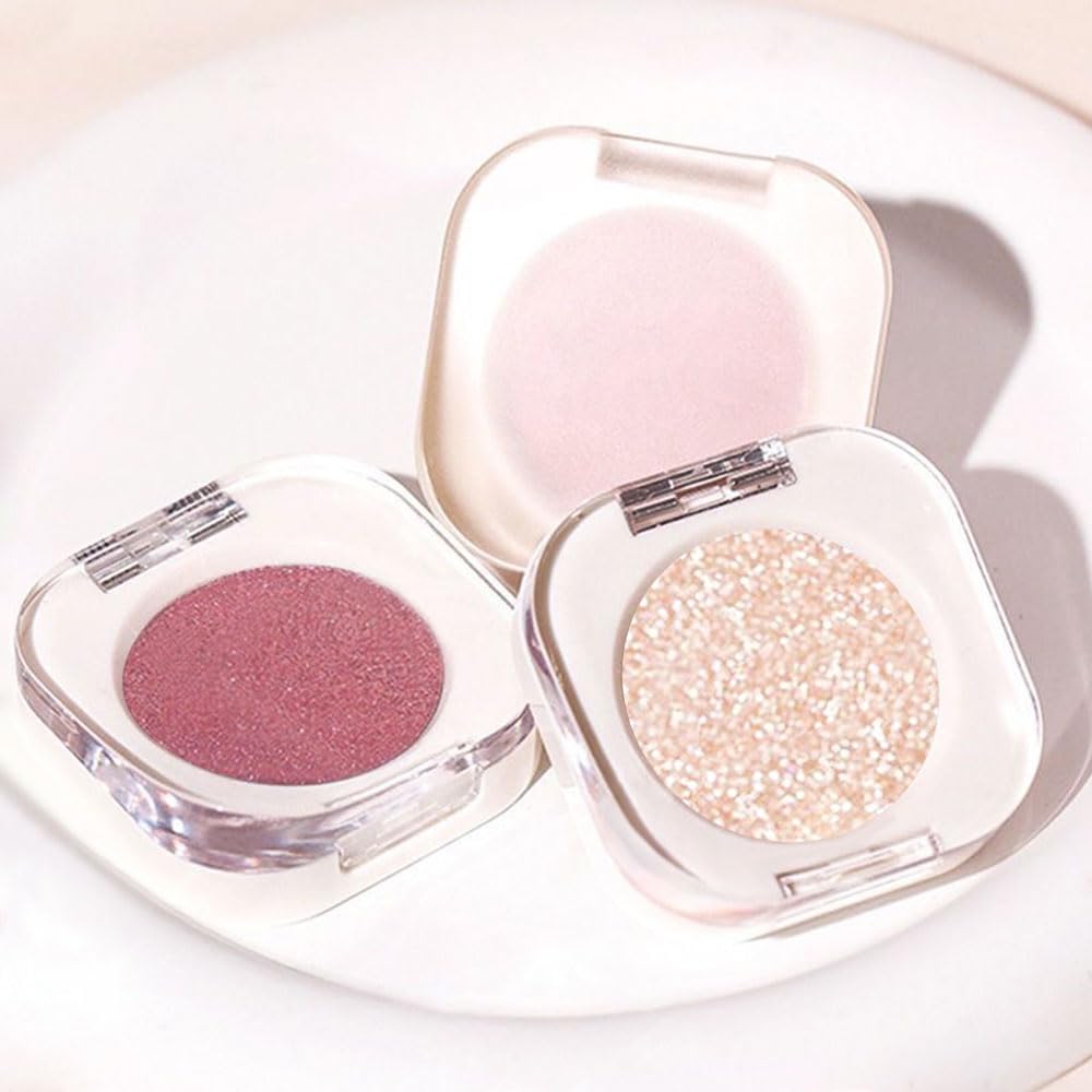 Pearlescent mini Eyeshadow Highly Pigmented Blend Matte & Shimmer EyeShadow,Cream Moisturizing Waterproof&Long Lasting Eye Makeup Natural Luminous Makeup Look (B10, 1 Count (Pack of 1))