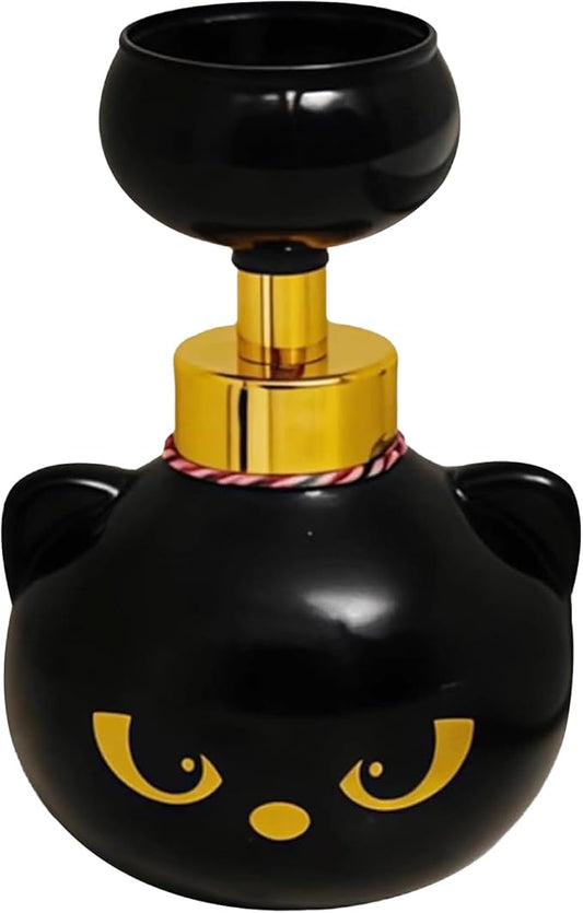Cat Paw Foam Soap Dispenser - Novelty Hand Soap Dispenser for Bathroom Kitchen, Decorative 3D Printed Cat Shape, Manual Pump, Refillable Container for Adults Kids