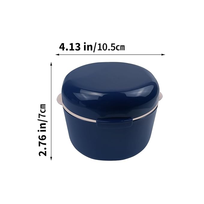 2PCS Retainer Cleaner Case, SENLIN DENTAL Double-layer Hollowed-out Draining Braces Denture Bath Case for Aligner, Retainers, Mouth Guard, Night Guard, Travel Cleaning