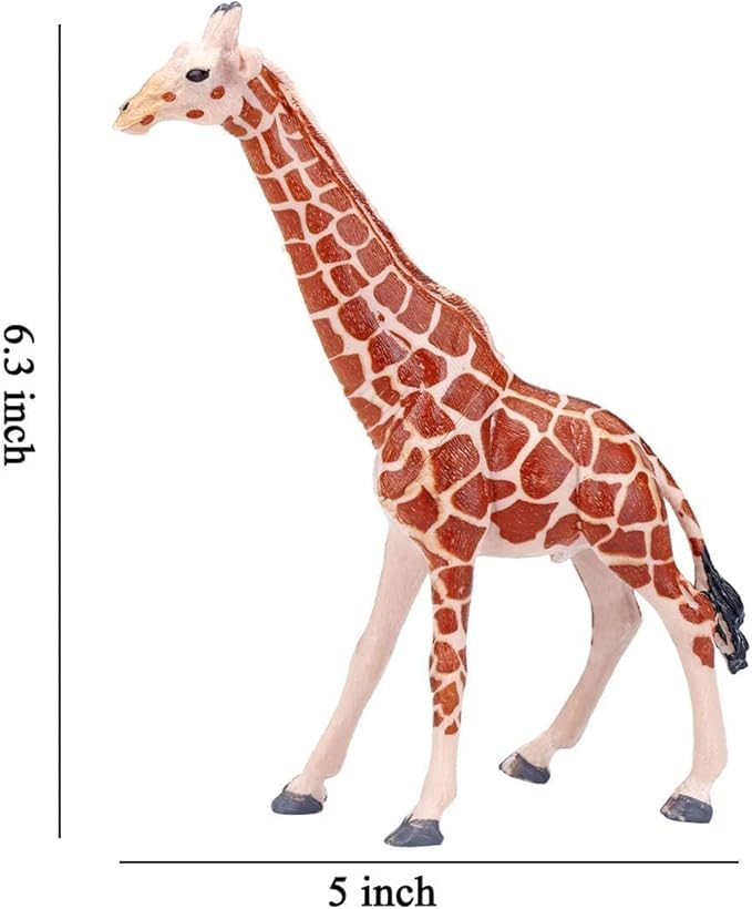 BOLZRA Safari Animals Figures Toys, Realistic Jumbo Wild Zoo Animal Figurines, Plastic African Jungle Animals Playset for Kids Toddlers, 14Pcs Birthday Stocking Stuffers