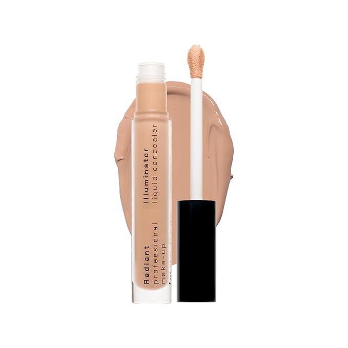 Radiant Professional Illuminator Concealer Color Corrector & Dark Spot Remover - Works with Natural Liquid Makeup Foundation & Bronzer Powder - Concealer Stick & Eye Primer - (08) Peach