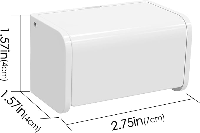 2 Pcs Toothbrush Holder Wall Mounted with Cover for Bathroom, 2 Slots Toothbrush Storage Organizer for Shower, Self Adhesive Toothbrush Hanger Rack for Dorm, Cabinet