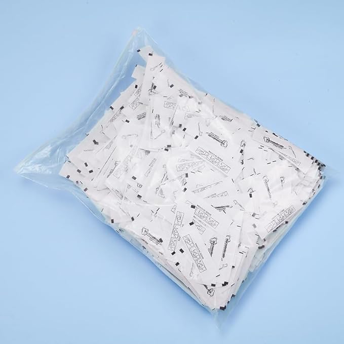 Eyxformula 100 Count Individually Wrapped Floss Picks – Travel Size Toiletries Dental Flossers for Daily Teeth Cleaning, Oral Care, Fresh Breath, Single Floss Sticks for Guest Bathroom, Hotel, Wedding