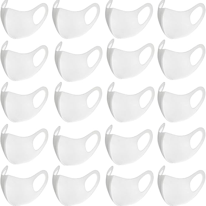 20PCS Light Weight Unisex Adult Fashion Face Covering, Reusable, Dust Proof, Washable, Cool Mixed Colors