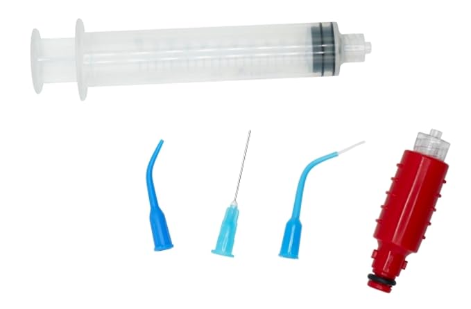 Oral Breeze | Deep Pocket Irrigator Tips and Syringe | Low Flow Solution | Compatible with Oral Breeze Irrigator ShowerBreeze & QuickBreeze