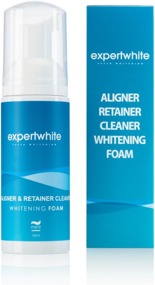 Max HP Foam Aligner & Retainer Cleaner, Teeth Whitening Foam Peroxide Teeth Whitener Foam - freshens Breath, whitens Teeth, eliminates Bacteria, Kills Bad Breath, Suitable Invisalign.