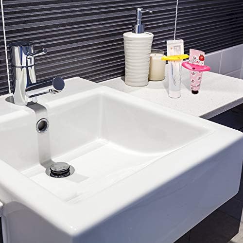 Chengu 8 Pieces Toothpaste Tube Squeezer Dispenser Tool Toothpaste Rollers Clips for Hand Cream, Paint Tubes, Cosmetics, Bathroom, 8 Random Picture Colors