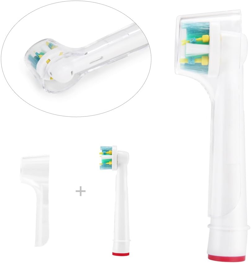 Toothbrush Replacement Heads Refill for Oral Electric Toothbrush Pro 1000 Pro 3000 Pro 5000 Pro 7000 Vitality Floss Action,8 Count with Covers