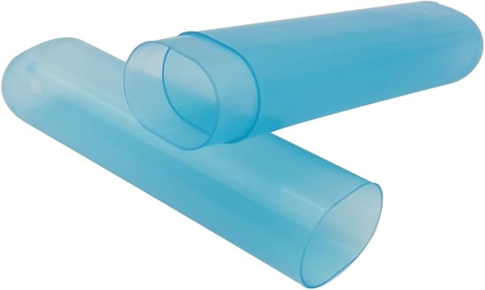 6 Pack Travel Toothbrush Containers Case Portable Plastic Breathable Toothbrush Holder Storage Dust-Proof and Sanitary for Travel Camping School Business (Blue, Yellow, Clear)