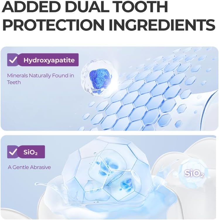 Whitening Toothpaste, Fresh Breath Formula, Natural Oral Care & Enamel Repair, Helps Remove Coffee, Tea & Wine Stains, Fresh Minty Gel, 3.5 Oz Tube, 3 Pack