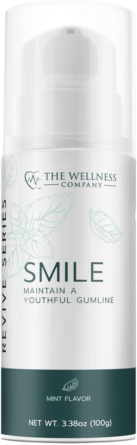 Smile Toothpaste - Gum Health, Natural Whitening, Smooth Feel - Flouride-Free, Peroxide-Free, BPC-157 Peptide