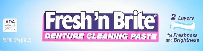 Stim-U-Dent Fresh'n Brite Denture Cleaning Paste, (1Pack)