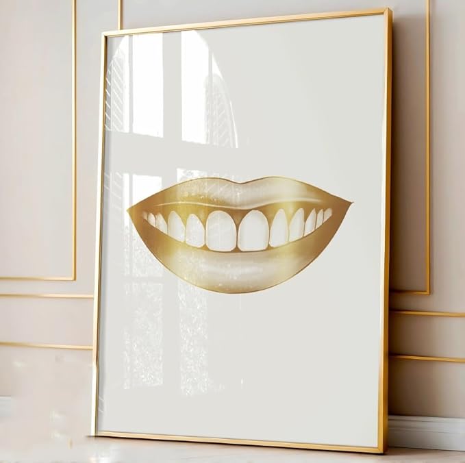 NATVVA 3-Piece Canvas Art Prints - Tooth Care Poster Painting Wall Pictures - Dental Hygienist Artwork for Clinic Decor - Wooden Inner Frame