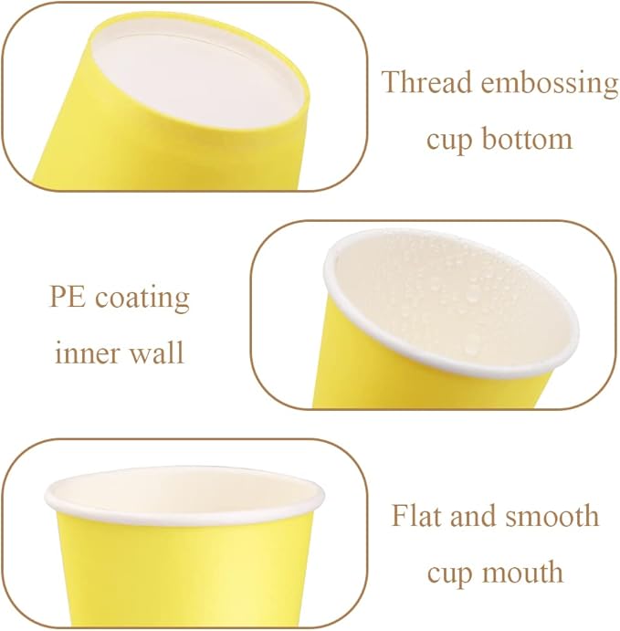 120 Count 3oz Colorful Paper Cups,Mouthwash Cups, Disposable Bathroom Cups,Small Paper Cups 3oz Ideal for Bathroom,Supermarket,Birthday Party,Picnic and BBQ(Mixed Colors)
