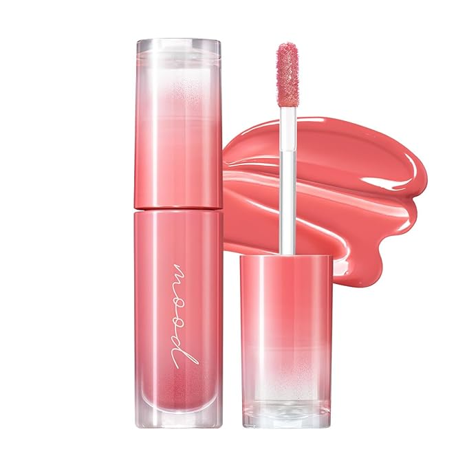 Peripera Ink Mood Glowy Tint | Lip-Plumping, Naturally Moisturizing, Lightweight, Glow-Boosting, Long-Lasting, Comfortable, Non-Sticky, No White Film (03 ROSE IN MIND)