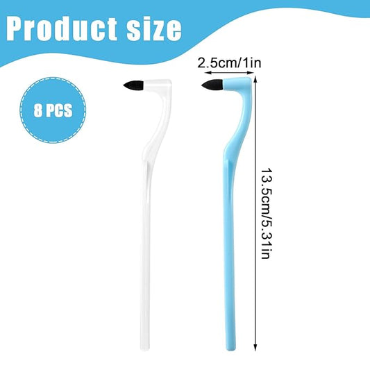 8 Pcs Tooth Stain Eraser Tartar Polisher Stain Removers Dental Plaque Tartar Eraser Plaque Tool Professional Dental Picks Cleaning Professional Tools for Oral Care （lBlue White Yellow Gray）