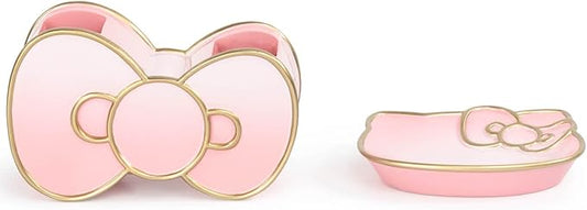 Jay Franco Hello Kitty Bathroom Accessories - 2 Piece Pink Resin Bathroom Décor and Storage Set Includes Toothbrush Holder and Soap Dish