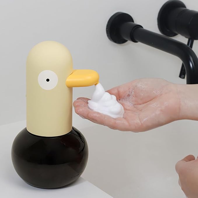 Kids Soap Dispenser - Cute Pigeon Automatic Foam Soap Dispenser for Bathroom Kitchen School Children, USB Rechargeable Hand-Free Detergent Dispensers 13.5oz New House Decor