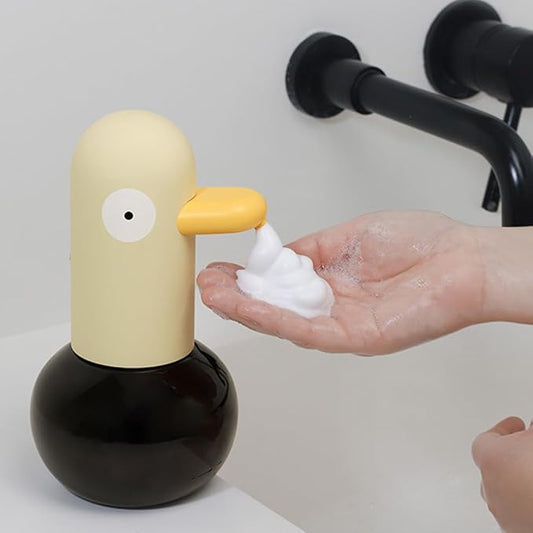 Kids Soap Dispenser - Cute Pigeon Automatic Foam Soap Dispenser for Bathroom Kitchen School Children, USB Rechargeable Hand-Free Detergent Dispensers 13.5oz New House Decor