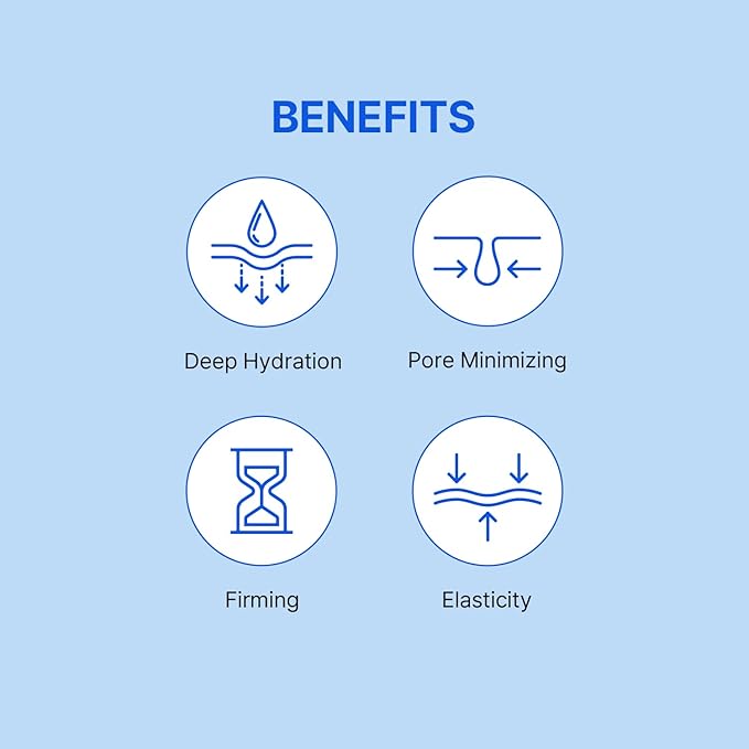 Bluelayer Water Dome Mask - Korean Overnight Collagen Face Mask for Glass Skin, Moisturizing and Firming with Hyaluronic Acid & Blue Agave - Pore Minimizing with Hydrogel Masks for Radiant Glow - 4EA