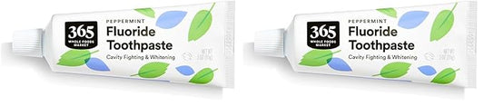 365 By Whole Foods Market, Toothpaste Fluoride Travel, 3 Ounce (Pack of 2)