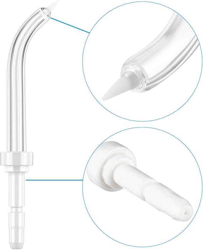 Flosser Replacement Tips for Waterpik Periodontal Tips Dental Water Flosser Tips Replacement Tips for Waterpik Water Flossers (Like WP-100) and Other Brand Oral Irrigators(6 Pieces)