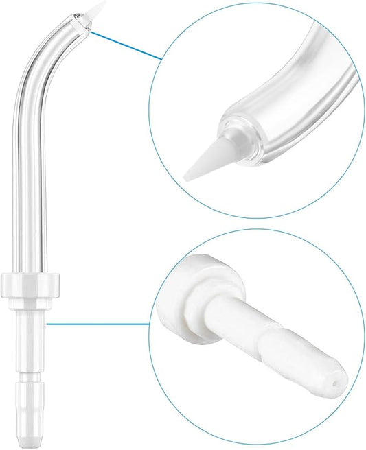 Flosser Replacement Tips for Waterpik Periodontal Tips Dental Water Flosser Tips Replacement Tips for Waterpik Water Flossers (Like WP-100) and Other Brand Oral Irrigators(6 Pieces)