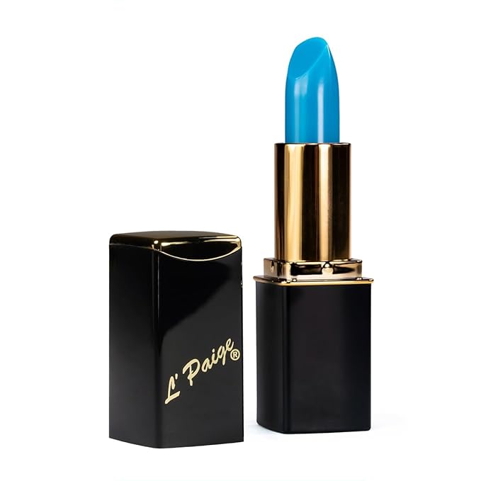 L’Paige LBL – BLUE Color-Changing Lipstick | Aloe-Vera Based, Long-Lasting, Moisturizing | Rich Pink-to-Burgundy Hue with a Creamy Finish