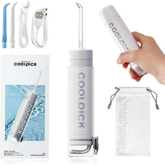 Mini Water Flosser Travel Size – Portable Cordless Oral Irrigator, 3 Modes, IPX7 Waterproof, Teeth Cleaner for Braces and Gum Care, Compact Dental Device for Home & Travel, USB Rechargeable