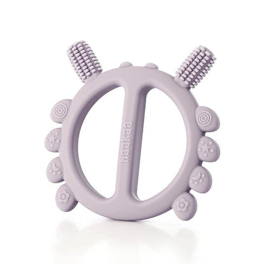 Haakaa Silicone Crab Baby Teether,Baby Toys,360°Baby Toothbrush Head for Infant Self-Brushing Training,Food-Grade Silicone,Lavender