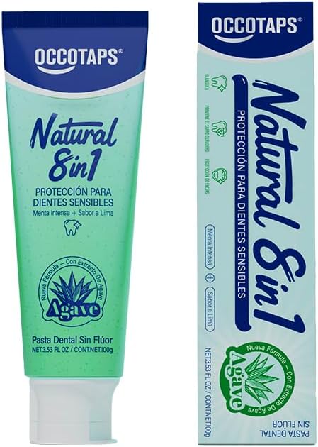 Agave Sensitive Toothpaste, Fluoride-Free Natural Whitening Toothpaste for Sensitive Teeth, Gentle Gum Care, Removes Surface Stains, Fresh Mint Herbal Formula, 1Pk US Manufactured