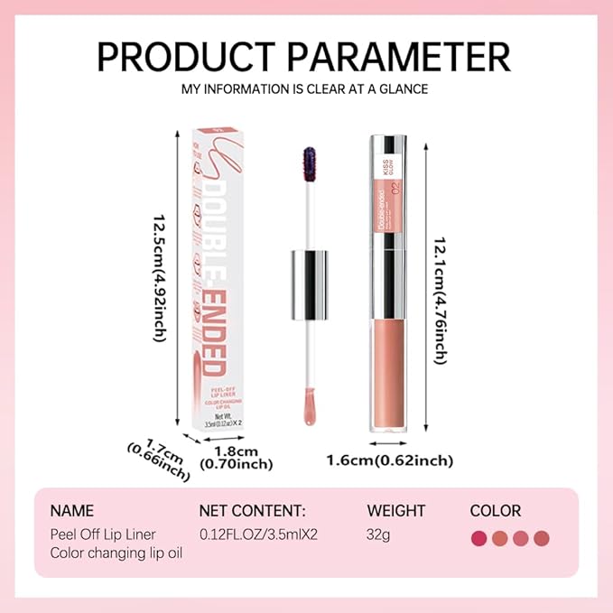 Peel Off Lip Liner & Gloss Stain in Warm Caramel –Tattoo-Like Peel Off Lip Stain Liner + Hydrating High Shine Nude Lip Gloss, Long-Lasting Waterproof Smudge-Proof Duo for Natural Warm Nude Lips 2