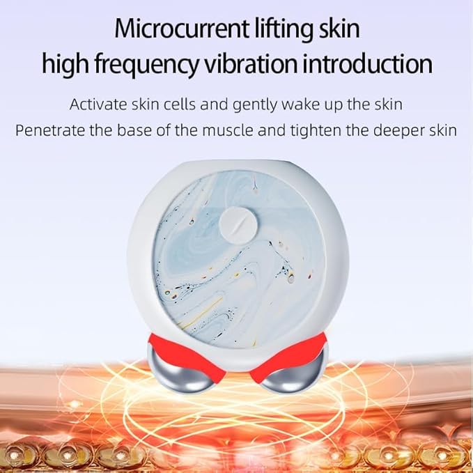 MiniCub Microcurrent Facial Device, Mini Face Sculpting Tool, Intelligent Microsculpt Device for Face, Double Chin Reducer Machine, Anti-Aging, Face Lifting and Skin Tightening, USB Rechargeable
