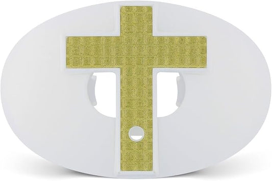 Battle Sports Cross Oxygen Football Mouthguard - Superior Airflow & Better Performance, Maximum Protection & Breathability Football Mouthpiece, Works with Braces - Cross