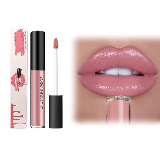 2026 New 12 Colors Lips Staining Lip Oil, Cream Texture Lipstick Long-Lasting Moisturizing Lip Oil, Upgrade Waterproof Lipstick Creamy Lip Gloss Non-stick to Cup (#3)