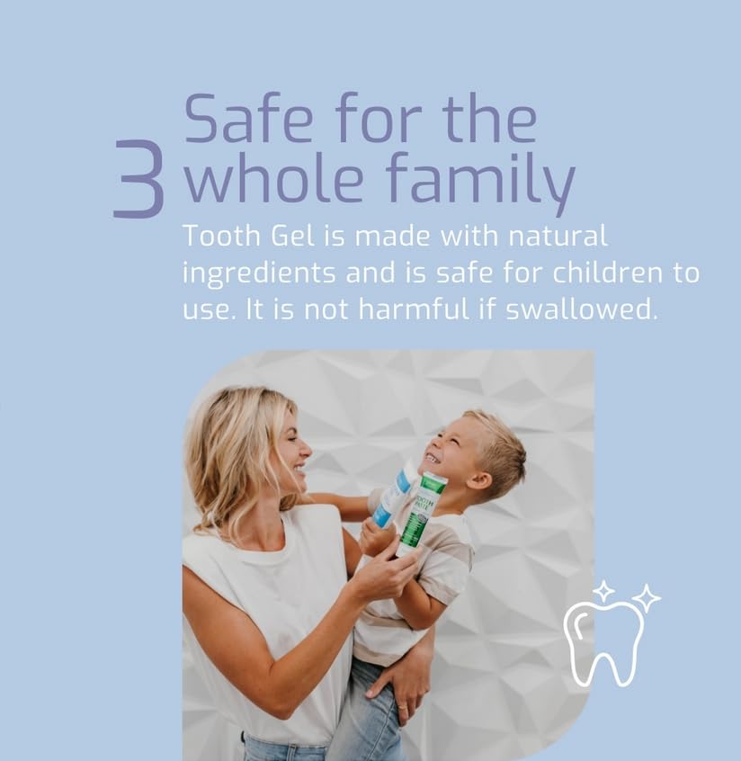 Silver Biotics Tooth Gel | SilverSol Ag₄O₄ 22 ppm Nano-Silver Infused Gel for All Natural Gum & Teeth Protection | Glacial Mint | 4 oz