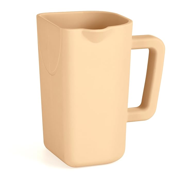 haakaa Gentle Pour Bath Rinse Cup | Food Grade Silicone Shampoo & Body Washing Rinser Cup for Kids with Easy Grip Handle - Coral