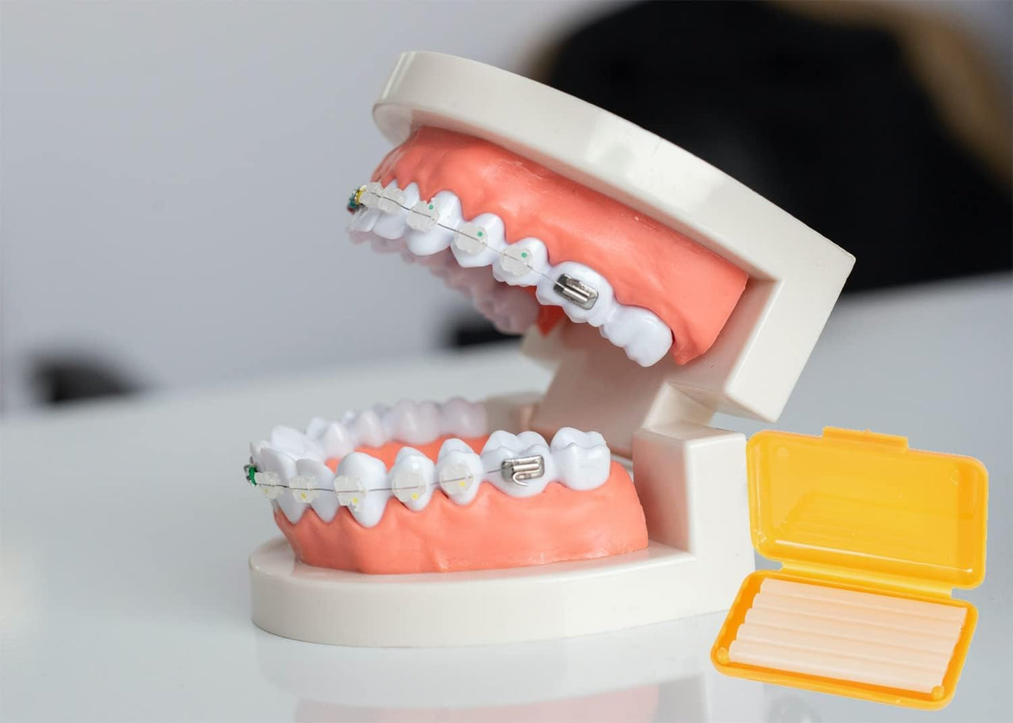 OBTANIM 24 Pack Blue Braces Wax Dental Care Orthodontic Wax for Braces Wearer