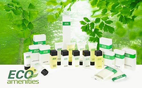 ECO amenities Shampoo Travel Bulk - 1 fl oz (30 ml) - 200 Count Clear Flip Cap Tubes - Hotel Shampoo Bulk Supplies & Eco-Friendly Toiletries - Green Tea Scent