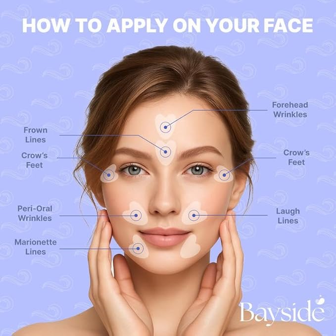 Forehead Wrinkle Patches, Crow’s Feet Patches & Face Lift Tape | Complete Wrinkle Patch Bundle | All-In-One Anti-Aging Smoothing System for Fine Lines, Firming, Lifting & Overnight Wrinkle Prevention