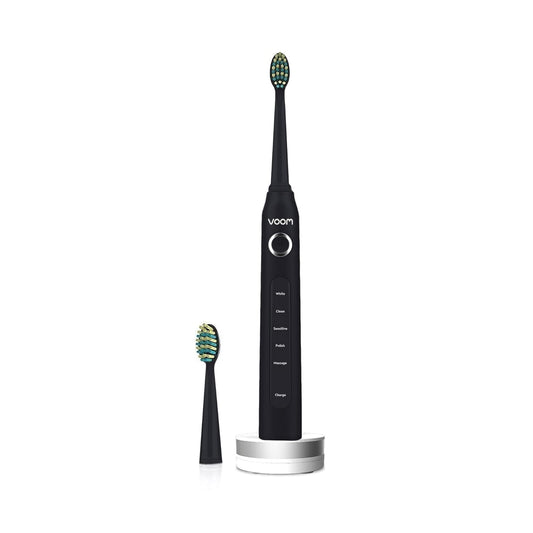 Voom Sonic Pro 5 Electric Toothbrush for Adults - Ultrasonic Electric Toothbrushes with Replacment Brush Head, Dentist Recommended Power Sonic Toothbrush with 5 Modes