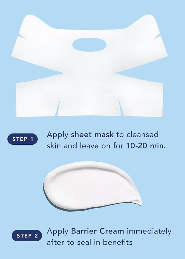 Rael Retinol Chin Mask with Miracle Clear Barrier Cream - Face Masks and Moisturizer, 2 Step System, Niacinamide, Ceramide NP, Korean Skincare (5 Kits)