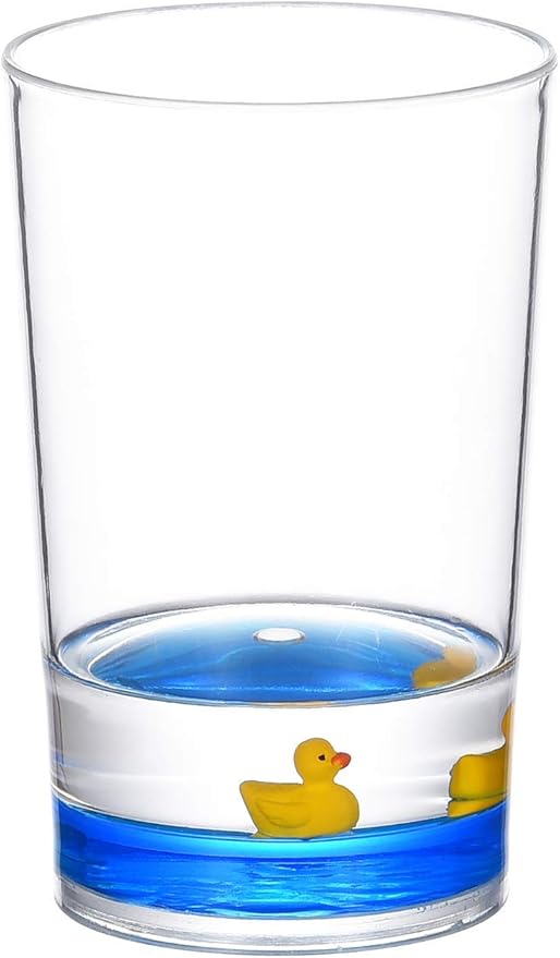 Locco Decor 4 Piece Acrylic Liquid 3D Floating Motion Bathroom Vanity Accessory Set Duck