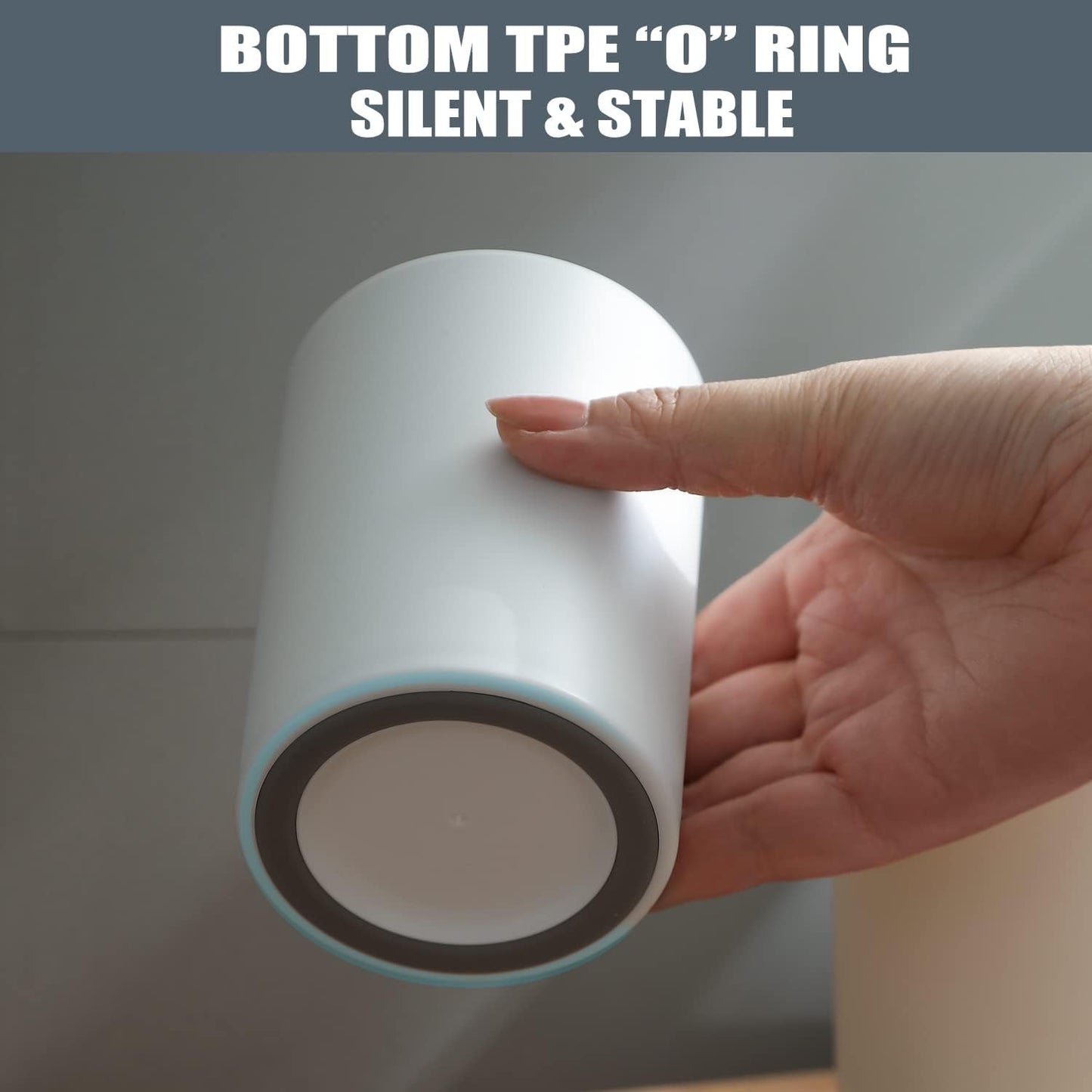 PP 2PCS Reusable Unbreakable Toothbrush Cup 10.5oz/300ml Mouthwash Holder, Easy to Clean, Adequate for Bathroom (Grey)