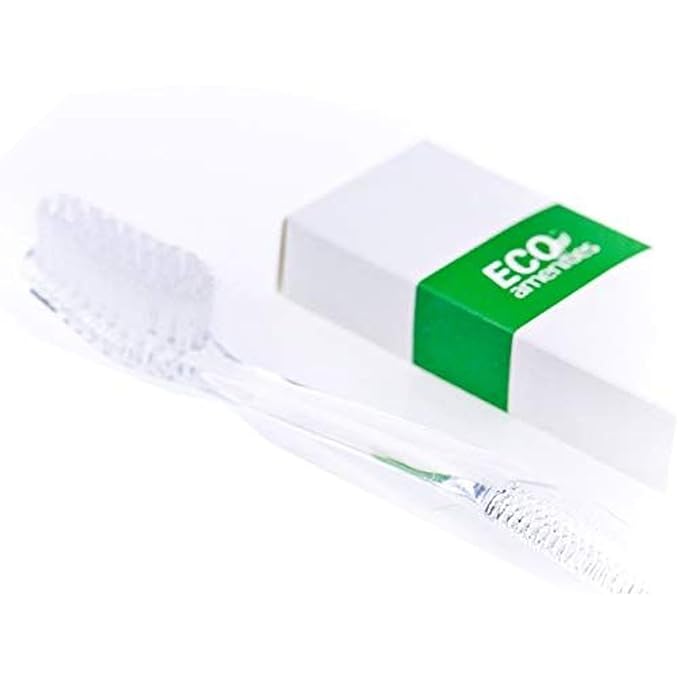 ECO amenities Travel Toothbrush & Toothpaste Kit - Individually Wrapped Disposable Toothbrushes - Peppermint Travel Toothpaste Tubes - Bulk Hotel Dental Kit - Pack of 1, Peppermint